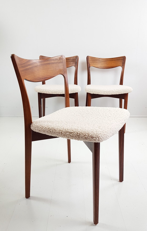 Image 1 of 3 Deense design palissander stoelen eettafel eetkamer 