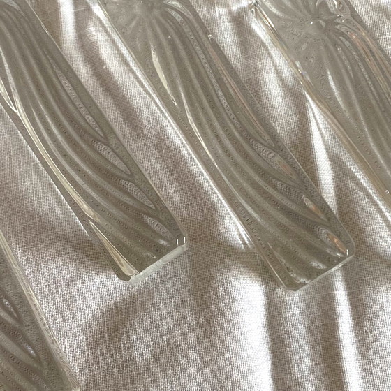 Image 1 of Set van 6 antieke Baccarat Clairupt Kristallen Messenrekken