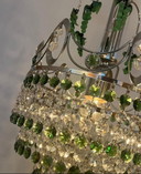 Vintage Groene Druiven Kroonluchter Hanglamp Kristal