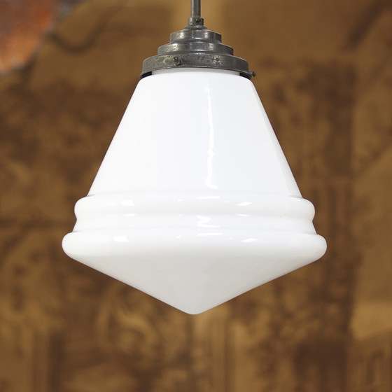 Image 1 of Art Deco Opaline Hanglamp