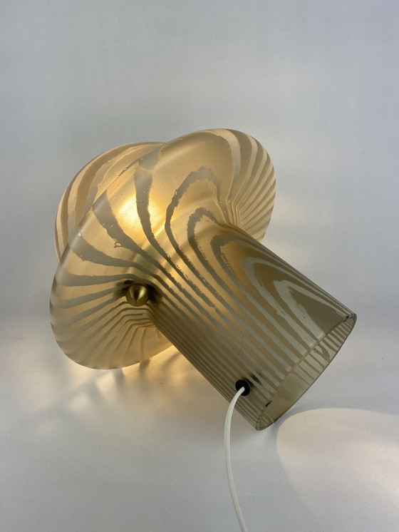 Image 1 of Grote Rookglas Peill en Putzler Paddestoel Tafellamp Xl 1970