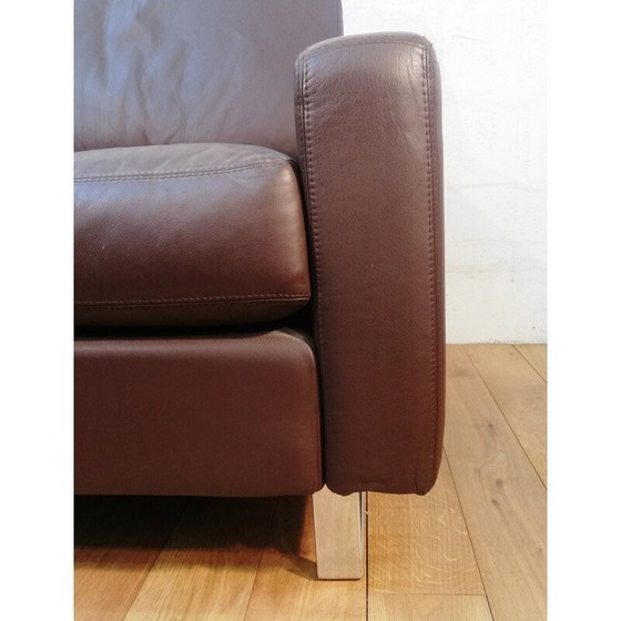 Image 1 of Vintage bruin leren lounge stoel Cor