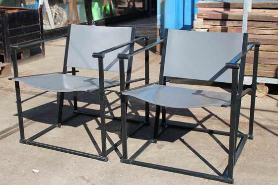 Image 1 of 2x Pastoe Chairs Fm62 Van Radboud Van Beekum