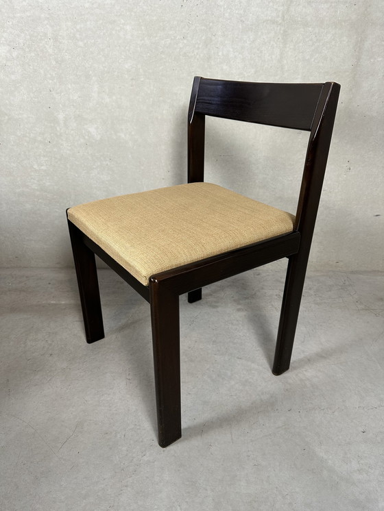 Image 1 of 6x vintage brutalist eetkamerstoelen