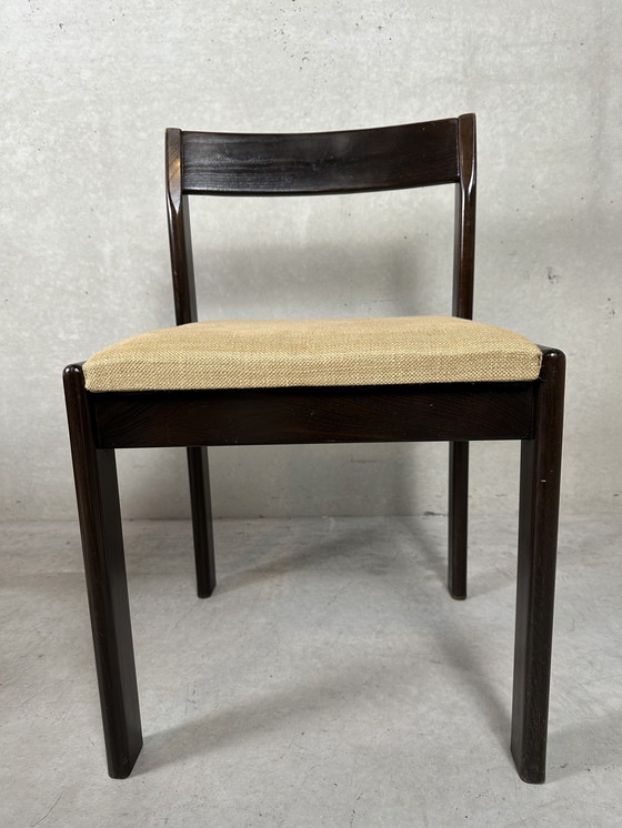 Image 1 of 6x vintage brutalist eetkamerstoelen