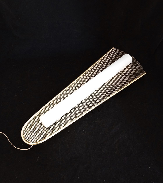 Image 1 of Erco zestiger jaren wandlamp met neon lamp