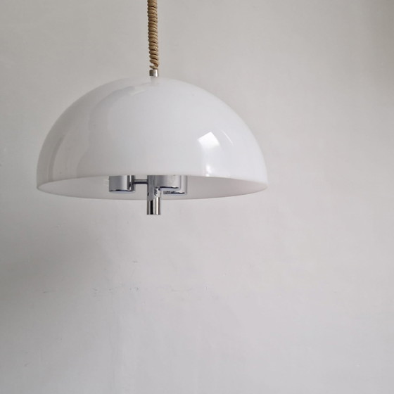 Image 1 of Vintage Hanglamp Raak Amsterdam Kroonluchter Mushroom