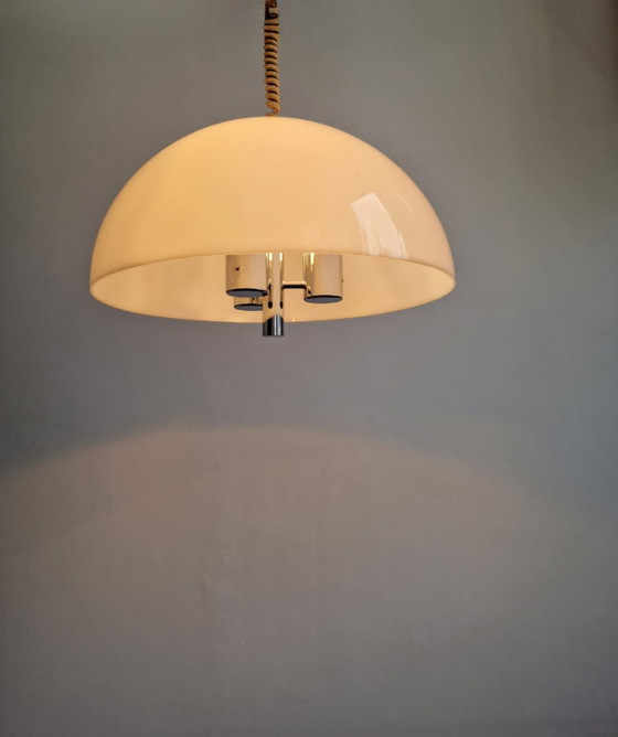 Image 1 of Vintage Hanglamp Raak Amsterdam Kroonluchter Mushroom