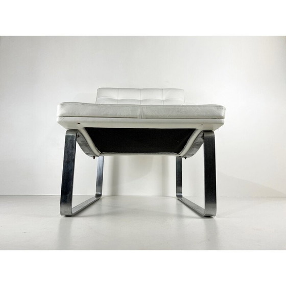 Image 1 of Vintage Moduline stalen fauteuil van Ole Gjerløv-Knudsen & Torben Lind voor Fritz Hansen, jaren 1980