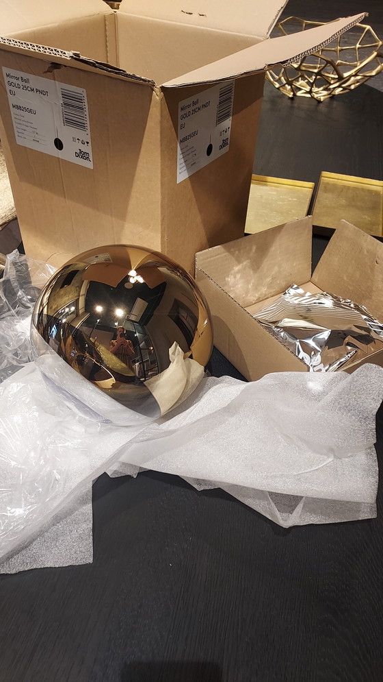 Image 1 of Tom Dixon Mirror Ball Pendant Gold 25cm | Nieuw in de doos