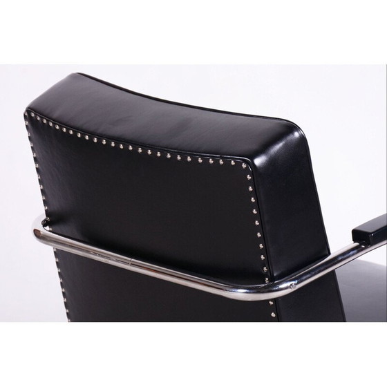 Image 1 of Vintage Bauhaus leren fauteuil van Mücke Melder, Tsjechië 1930