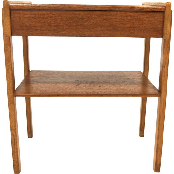 Image 1 of Vintage teak en eiken nachtkastje, Zweden 1960