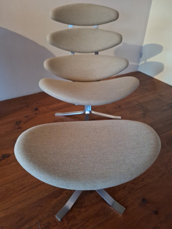 Image 1 of Corona Fauteuil Erik Jorgensen Met Hocker