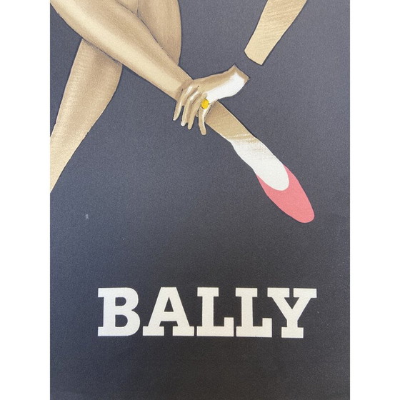 Image 1 of Vintage litho door Bernard Villemot voor Bally, 1982