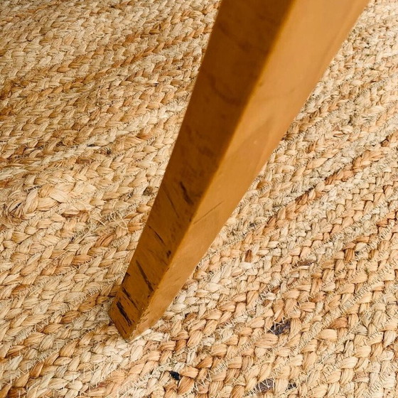 Image 1 of Paar vintage houten en metalen stoelen van Thibault Desombre voor Ligne Roset, Frankrijk 1960