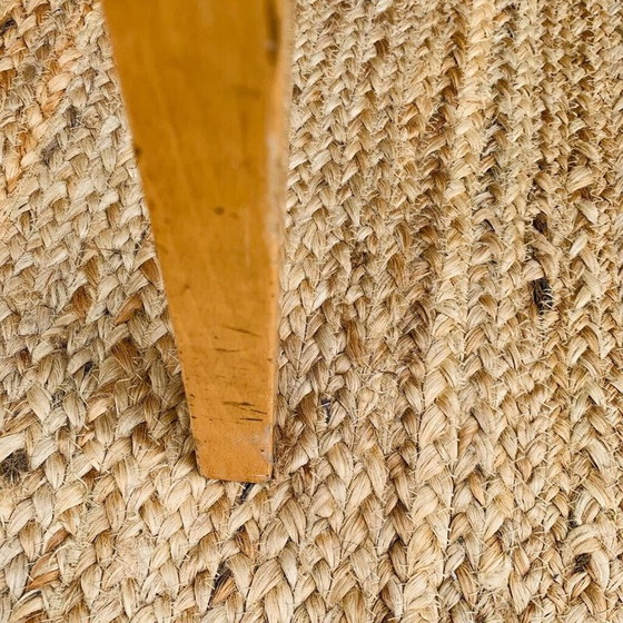 Image 1 of Paar vintage houten en metalen stoelen van Thibault Desombre voor Ligne Roset, Frankrijk 1960