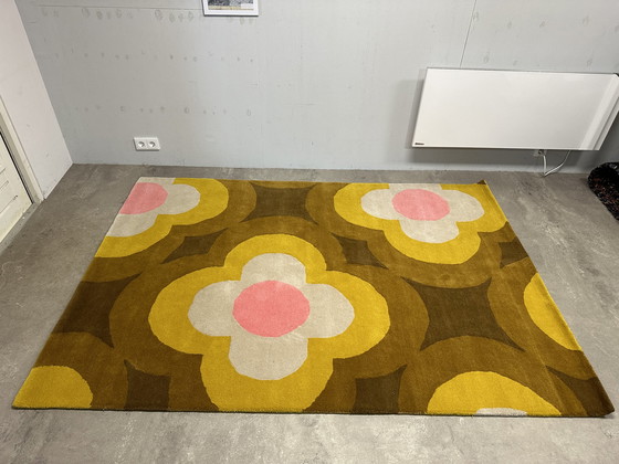 Image 1 of Wollen vloerkleed B&C Orla Kiely Pulse Yellow 60306 160 x 230