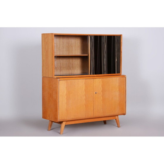 Image 1 of Vintage essenhouten dressoir van Jitona Soběslav voor Bohumil Landsman