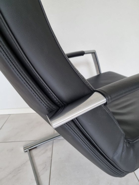 Image 1 of Topform Zwart Leren Fauteuil