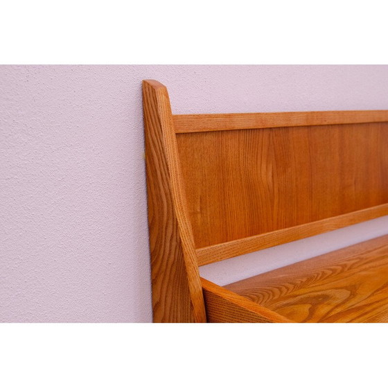 Image 1 of Vintage beukenhouten tijdschriftenrek voor Uluv, Tsjecho-Slowakije 1960