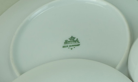 Image 1 of 8-delige mokkaset Rosenthal Form 2000 Raymond Loewy Decor Vallende Bladeren