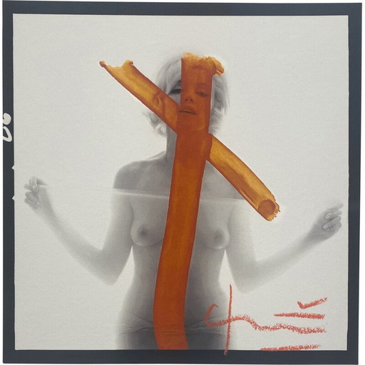 Vintage foto van Marilyn Crucifix II door Bert Stern, 2011