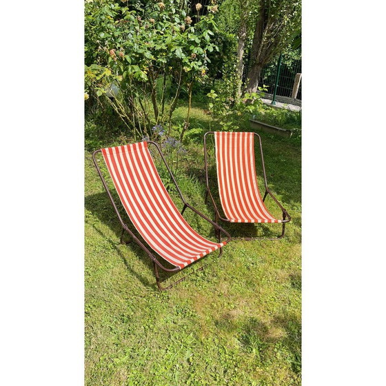 Image 1 of Vintage draagbare chaise longue, 1950-1960