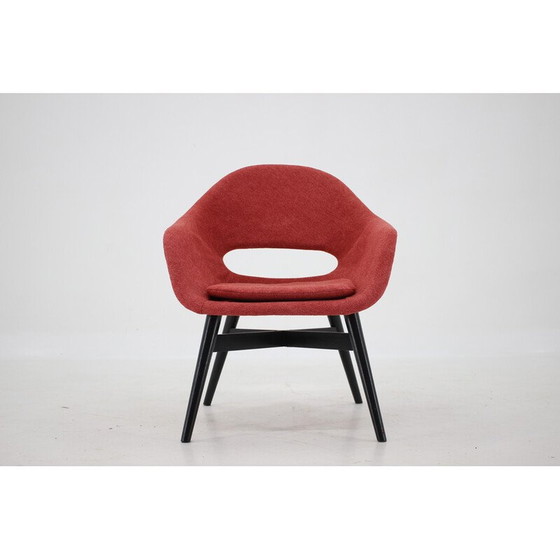 Image 1 of Vintage glasvezel kuipstoel van Miroslav Navratil, Tsjecho-Slowakije 1960