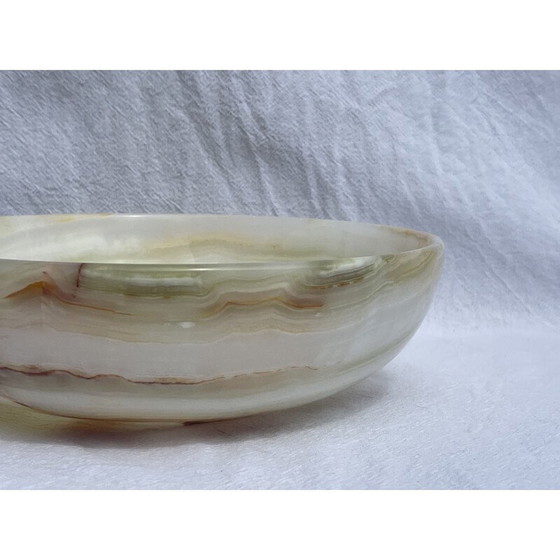 Image 1 of Vintage handgesneden onyx kom