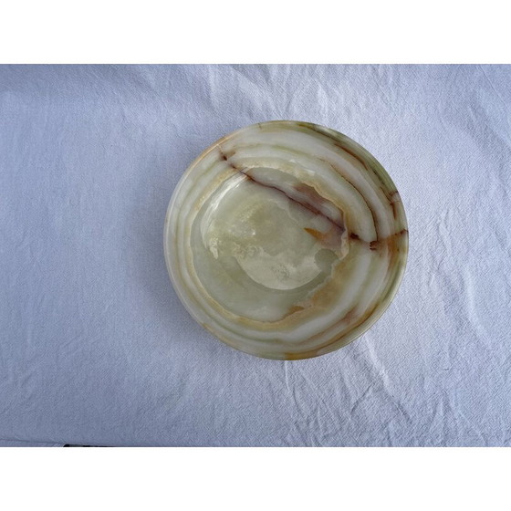 Image 1 of Vintage handgesneden onyx kom