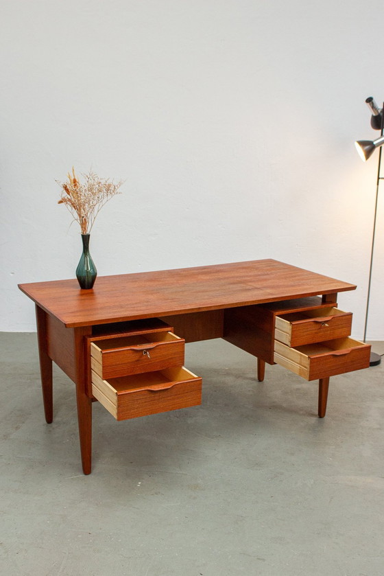 Image 1 of Vintage teak bureau