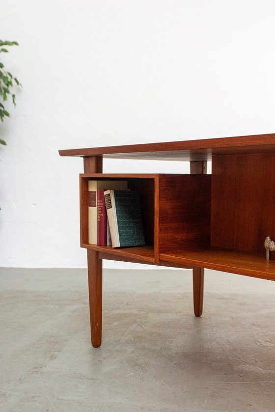 Image 1 of Vintage teak bureau