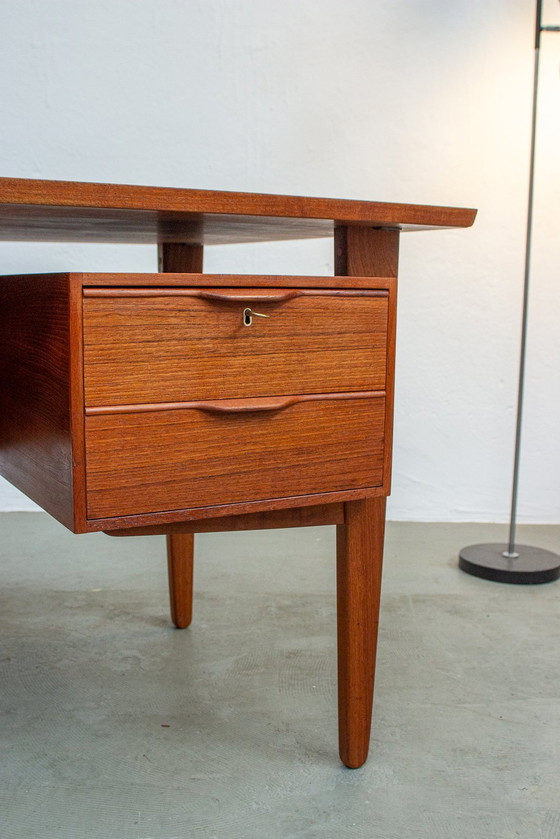 Image 1 of Vintage teak bureau