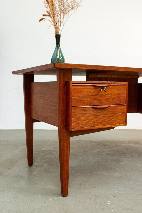 Image 1 of Vintage teak bureau