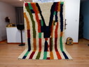 Berber tapijt - 253 cm x 160 cm - gekleurde wol