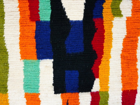 Image 1 of Berber tapijt - 253 cm x 160 cm - gekleurde wol