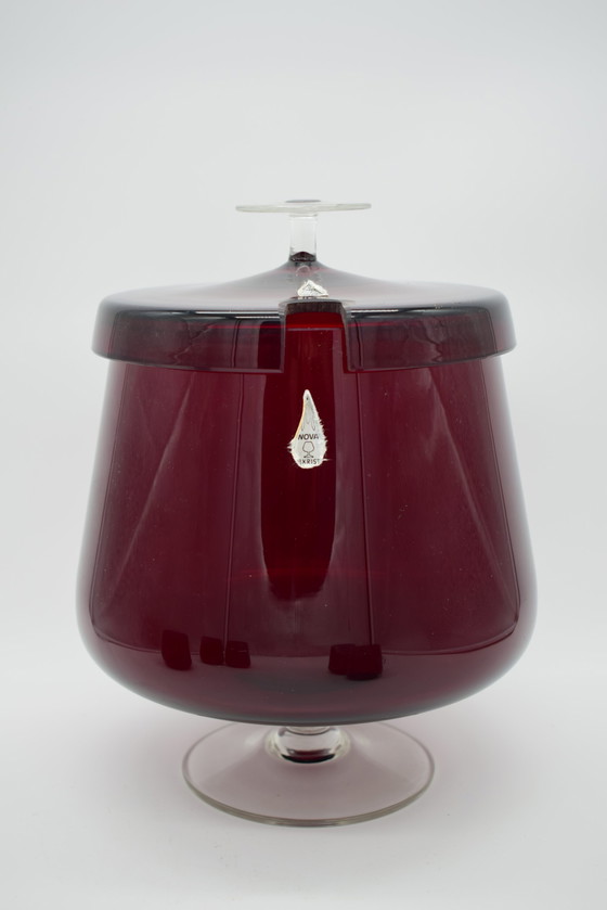 Image 1 of Nova Kristall Punch bowl robijnglas