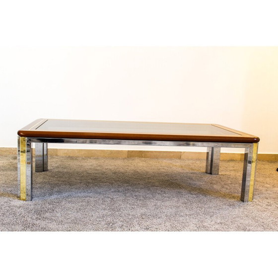 Image 1 of Vintage beuken salontafel van Romeo Rega, Italië 1970