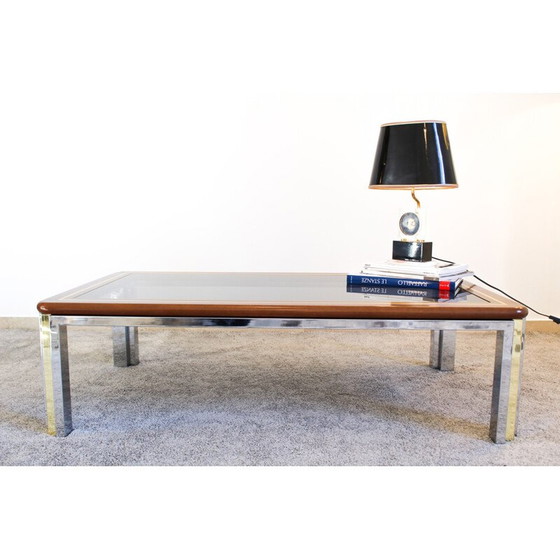 Image 1 of Vintage beuken salontafel van Romeo Rega, Italië 1970