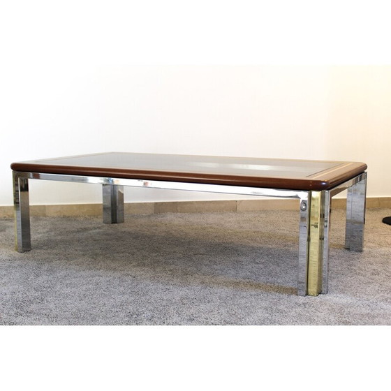 Image 1 of Vintage beuken salontafel van Romeo Rega, Italië 1970