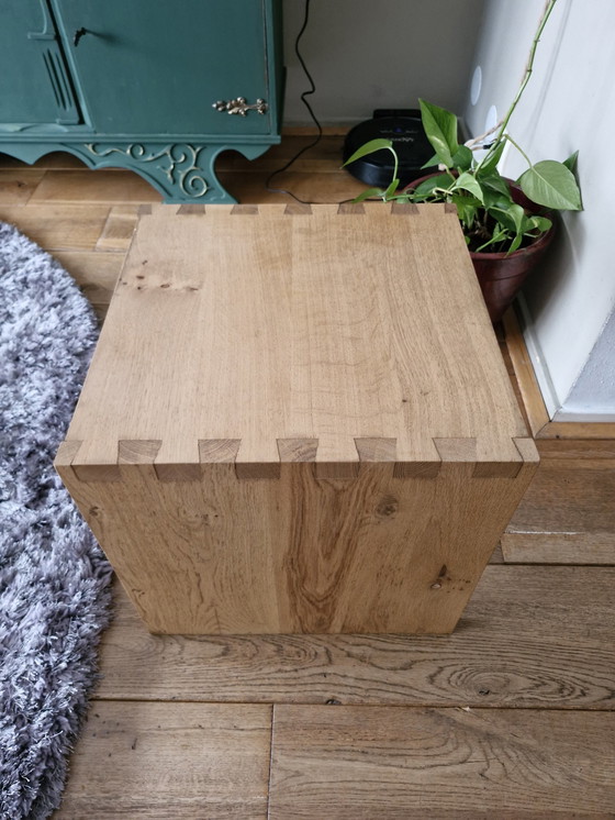 Image 1 of Vintage Sidetable Massief Eiken