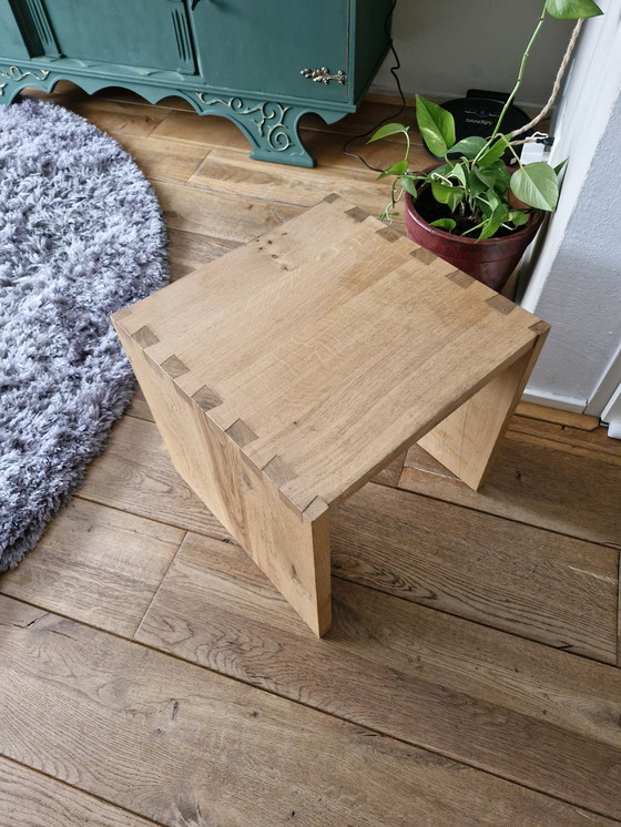 Image 1 of Vintage Sidetable Massief Eiken