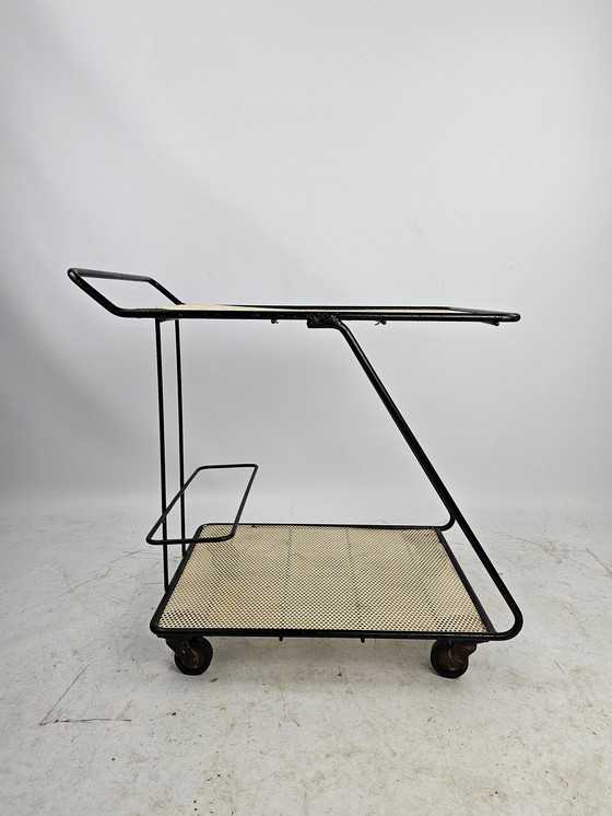 Image 1 of Serveerwagen trolley in de stijl van Mategot 