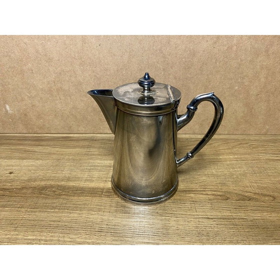 Image 1 of Vintage koffieset van verzilverd metaal