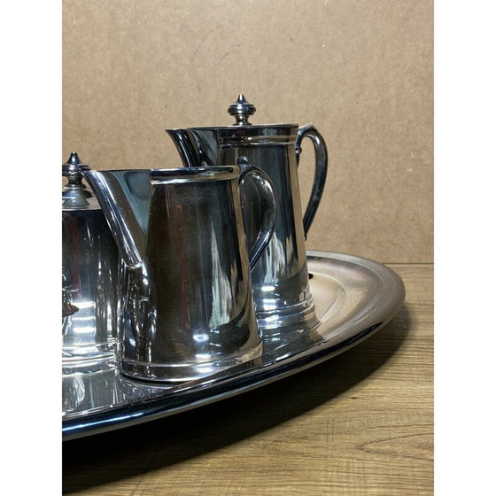 Image 1 of Vintage koffieset van verzilverd metaal