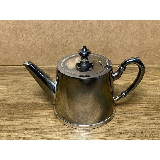 Image 1 of Vintage koffieset van verzilverd metaal