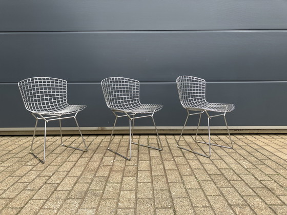 Image 1 of 3x Knoll Bertoia Side chair chroom in mooie staat