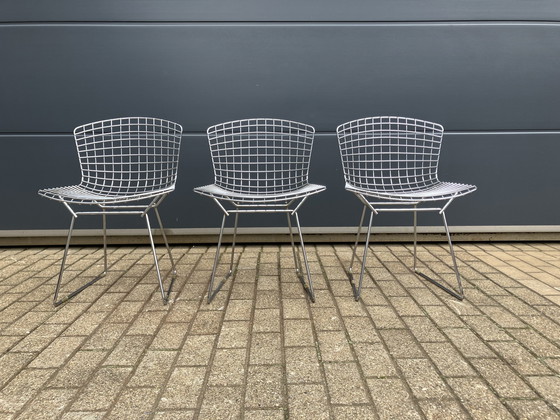 Image 1 of 3x Knoll Bertoia Side chair chroom in mooie staat