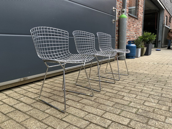 Image 1 of 3x Knoll Bertoia Side chair chroom in mooie staat