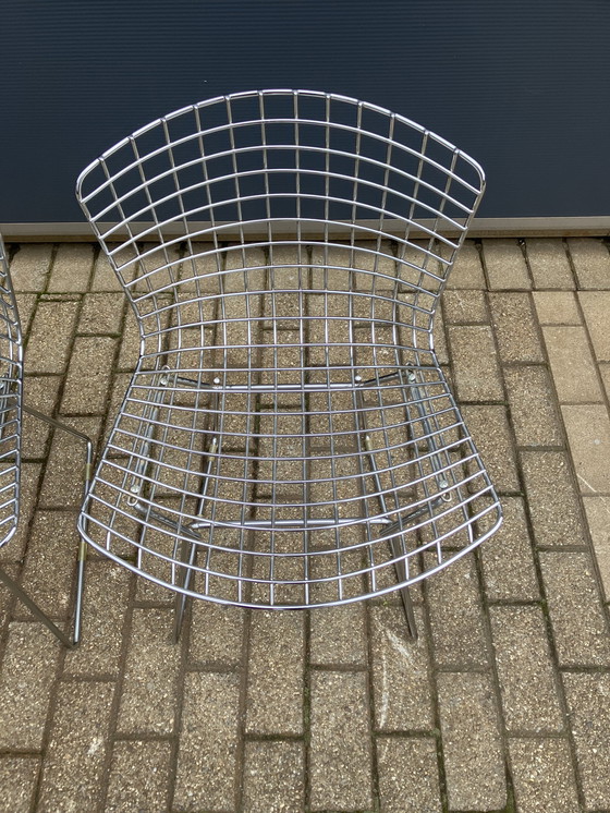 Image 1 of 3x Knoll Bertoia Side chair chroom in mooie staat